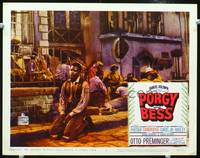 z628 PORGY & BESS movie lobby card #4 '59 Sidney Poitier sings on his knees!
