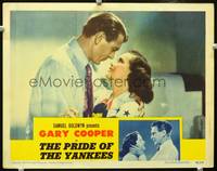 z629 PRIDE OF THE YANKEES movie lobby card '42 great Gary Cooper & Teresa Wright romantic close up!