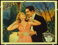 z647 REDHEADS ON PARADE movie lobby card '35 John Boles & Dixie Lee romantic close up!