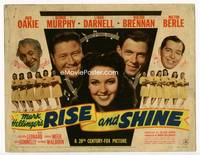 z242 RISE & SHINE title card '41 Linda Darnell, Jack Oakie, George Murphy, Walter Brennan, Berle