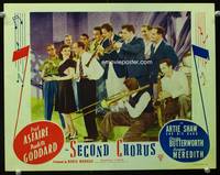 z677 SECOND CHORUS movie lobby card R47 Fred Astaire, Paulette Goddard, Artie Shaw & His Band!