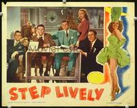 z716 STEP LIVELY movie lobby card '44 Frank Sinatra, George Murphy, Gloria De Haven