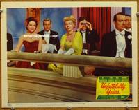 z771 UNFAITHFULLY YOURS movie lobby card #8 '48 Linda Darnell, Rudy Vallee, Preston Sturges classic!