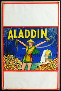 a044 ALADDIN stage play English double crown movie poster '30s cool!