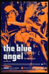 a045 BLUE ANGEL English double crown movie poster R90s Dietrich