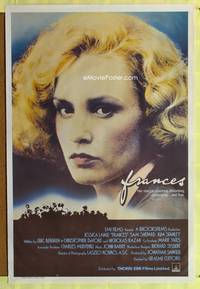 a052 FRANCES English one-sheet movie poster '82 Jessica Lange as Farmer!