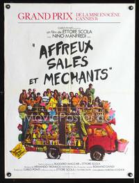a353 BRUTTI SPORCHI E CATTIVI French 23x32 movie poster '76 Ferracci