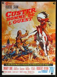 a361 CUSTER OF THE WEST French 23x32 movie poster '68 Robert Shaw