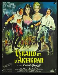 a362 CYRANO ET D'ARTAGNAN French 23x32 movie poster '64 Abel Gance