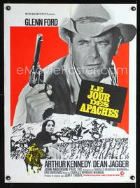 a363 DAY OF THE EVIL GUN French 23x32 movie poster '68 Glenn Ford