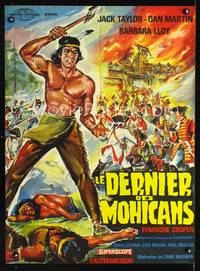 a375 FALL OF THE MOHICANS French 23x32 movie poster '65 Belinsky art