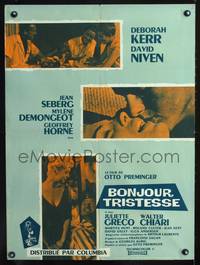 a350 BONJOUR TRISTESSE French 23x32 movie poster '58 Kerr, Seberg