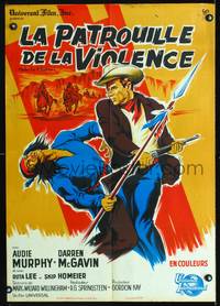 a354 BULLET FOR A BADMAN French 23x32 movie poster '64 cool Noel art!