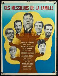 a356 CES MESSIEURS DE LA FAMILLE French 23x32 movie poster '67