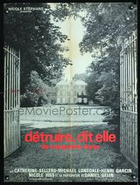 a367 DETRUIRE, DIT. ELLE French 23x32 movie poster '69Margeurite Duras