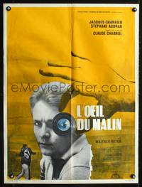 a425 L'OEIL DU MALIN French 23x32 movie poster '62 cool image!