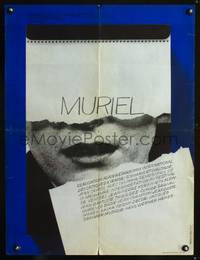 a441 MURIEL OR THE TIME OF RETURN French 23x32 movie poster '63