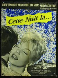 a444 NIGHT HEAT style A French 23x32 movie poster '58 Mylene Demongeot