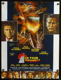 a482 TOWERING INFERNO French 23x32 movie poster '74 McQueen, Newman