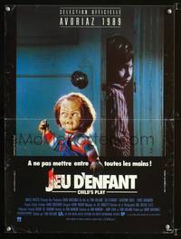 a512 CHILD'S PLAY French 15x21 movie poster '88 freaky killer doll!