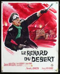 a521 DESERT FOX French 15x21 movie poster '51 Rommel by Grinsson!