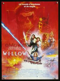 a561 WILLOW French 15x21 movie poster '88 George Lucas, Bysouth art!