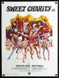 a472 SWEET CHARITY French 23x32 movie poster '69 different & sexy!