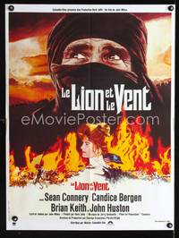 a488 WIND & THE LION French 23x32 movie poster '75 Sean Connery