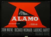 a034 ALAMO German movie poster '60 John Wayne, horizontal layout!