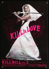 a188 KILL BILL: VOL. 2 Japanese movie poster '04 Thurman, Tarantino