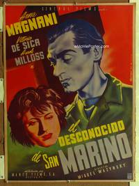 a066 UNKNOWN MEN OF SAN MARINO Mexican movie poster '46 Satora