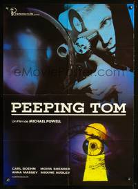 a021 PEEPING TOM Spanish movie poster R70s Michael Powell classic!