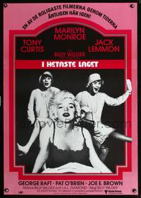 a121 SOME LIKE IT HOT Swedish movie poster R80 sexy Marilyn Monroe!