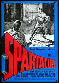 a122 SPARTACUS Swedish movie poster R84 Kubrick, Kirk Douglas