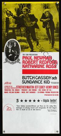 a138 BUTCH CASSIDY & THE SUNDANCE KID Swedish stolpe movie poster '69