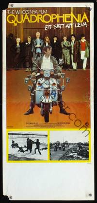 a143 QUADROPHENIA Swedish stolpe movie poster '79 The Who, English!