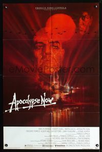 b048 APOCALYPSE NOW one-sheet movie poster '79 Marlon Brando, Francis Ford Coppola, Bob Peak art!