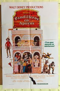 b050 APPLE DUMPLING GANG Spanish/U.S. one-sheet movie poster '75 Disney, Don Knotts, different image!