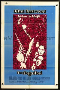 b066 BEGUILED one-sheet movie poster '71 Clint Eastwood, Geraldine Page, Don Siegel