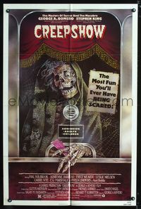 b147 CREEPSHOW one-sheet movie poster '82 George Romero & Stephen King's tribute to E.C. Comics!