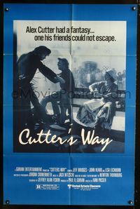 b152 CUTTER & BONE one-sheet movie poster '81 Jeff Bridges, John Heard, Cutter's Way!