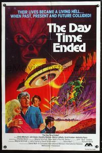 b164 DAY TIME ENDED int'l one-sheet '80 their lives became a living Hell, cool sci-fi artwork image!