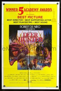 b173 DEER HUNTER one-sheet movie poster '78 Robert De Niro, Michael Cimino, Jezierski artwork!