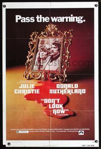 b190 DON'T LOOK NOW one-sheet movie poster '74 Nicolas Roeg, Julie Christie, Donald Sutherland