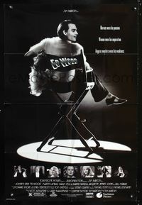 b205 ED WOOD DS one-sheet movie poster '94 Tim Burton, Johnny Depp, mostly true!