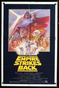 b212 EMPIRE STRIKES BACK 1sh movie poster R81 George Lucas sci-fi classic, Tom Jung art!