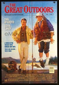b285 GREAT OUTDOORS DS one-sheet movie poster '88 Dan Aykroyd, John Candy, great magazine cover art!