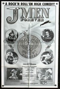 b345 J-MEN FOREVER one-sheet movie poster '79 a rock & roll 'em high comedy, marijuana!