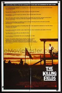 b355 KILLING FIELDS signed one-sheet movie poster '84 by Sam Waterston in Cambodia!