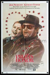b509 PRIZZI'S HONOR signed one-sheet movie poster '85 by William Hickey, John Huston hitman comedy!